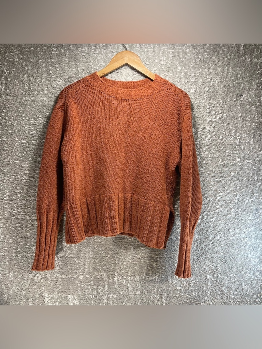 J.Crew Size Small Marina Sweater in Textured Cotton Blend Boxy Bohemian‎ City